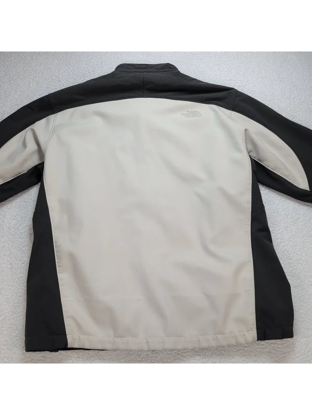 The North Face Apex Soft Shell Jacket Mens XL/TG Gray White Full Zip